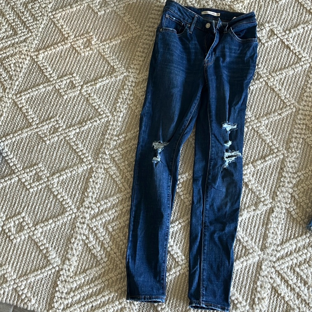 High rise skinny jeans, Levi Strauss, never worn
